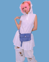 denim mini bag