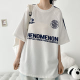 Menot Track Boxy Fit Knit Short Sleeve T-shirt (4 colors) H&L