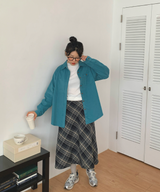 コットンコーデュロイカラーシャツ