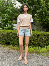 LIGHT BLUE DOT DENIM PANTS 21101