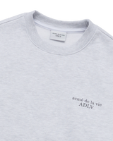 25FW BASIC LOGO NAPPING SWEATSHIRT MELANGE