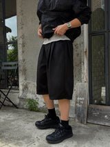 Even Three-Tuck Bermuda Pants