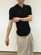 ゴーデ ヘンリーネック フーデッド ショートスリーブ Tシャツ 5カラー