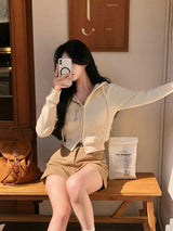 [BELLIDE MADE] RADD, KNIT TWO-WAY ZIP-UP PARKER