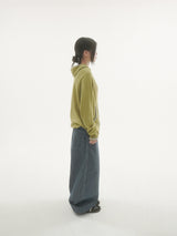 Grain stripe denim pants -2C