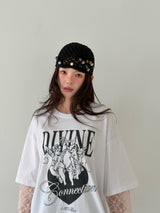 エンジェルレースレイヤードTシャツ