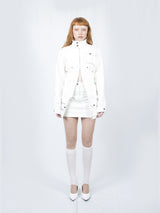 マルチパスカーゴミニスカート (White)
