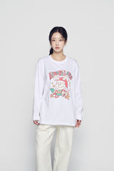 24FW SANTA RABBIT PRESENT LONG SLEEVE T-SHIRT WHITE