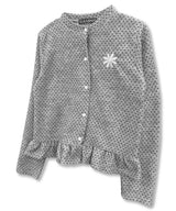 Dot Frill Daisy Logo Kint Cardigan_Gray