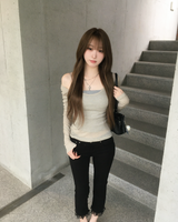 VネックTシャツ
