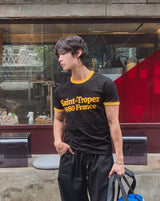 サバードリンガープリントショートスリーブTシャツ