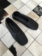 Woven square flats 