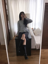 Plaid Midi Skirt