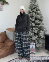ケールチェックワイドバンディングパンツ