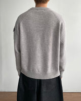 Bis Diagonal Button Knit
