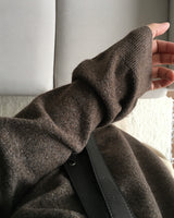 Inset Layered V-neck Knit