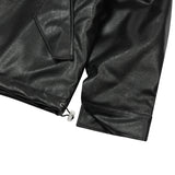 ルドレザーキルティングハイネックブルゾンジャケットUNISEX