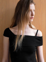 (T-7069)LANI ONE OFF SHOULDER KNIT