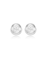 N LOGO BALL EARRINGS
