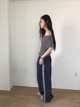 パラシュートトラックデニムパンツ(2color)