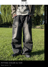Baren Dart Wide Cargo Jeans