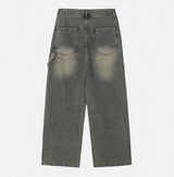 Denti Damage Brush Denim Pants