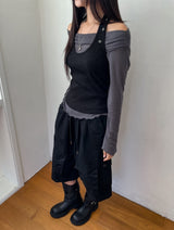 Onz Stitch Multi-Pocket Bermuda Pants