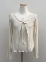 [Sleeveless SET] Sweetie Ribbon Lace Cardigan Set