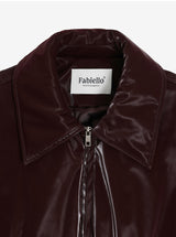 Salina leather bomber (burgundy)