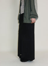 Hakata Stripe Coloring String Knitwear Zip-Up