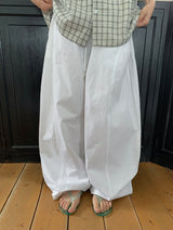 Yukane Cut Summer Wide Cotton Pants