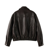 Mayden Crop Leather Jacket