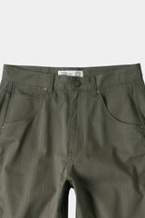 Semi Curved Herringbone Twill Pants (Khaki)