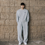 MVR HEART LOGO WIDE SWEAT PANTS GRAY