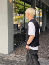 Corn String Cropped Nylon Vest 3C