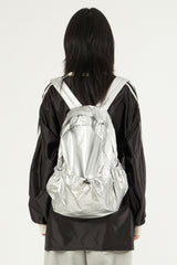 Casual metal glossy backpack