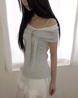 コネルオフショルダーショートスリーブTシャツ