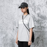 クラック ロゴセミ オーバーサイズフィット Tシャツ (MELANG GRAY)