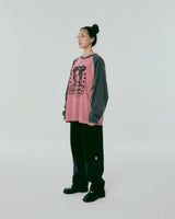 ラグランロングスリーブTシャツ_ダストピンク