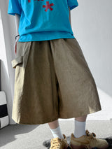 Hotstern Sun Embroidered Cotton Bermuda Shorts 3color