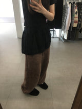 セーヌクロシェニットラップスカート (2 Colors)