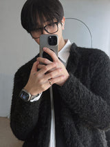 ASCLO Hairy Crop Cardigan (3color)