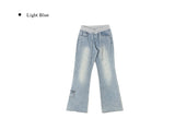 Reher Pocket Banding Washed Denim Bootcut Pants