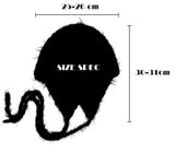 ヘアリーイヤーフラップビーニー