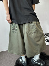 Oldy Military Patch Star Tattoo Graphic Bermuda Shorts 4color