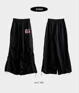 Oz American flag No. 80 ping-pong string line wide pants