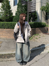 Yvonne Check Hood Cotton Boxy Fit Jumper