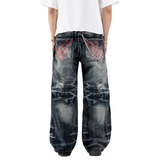 H1 Baggy Biker - Smoke Grey - Celana Jeans