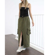 TWILL CORSET TOP