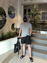 Look Travis Soft Slub Henley Neck Short Sleeve T-Shirt